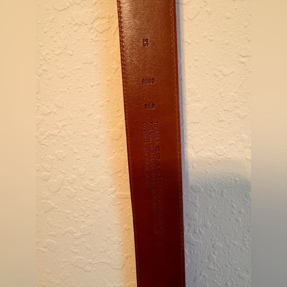 Red xs coach belt